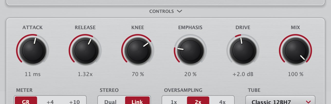 The bottom controls